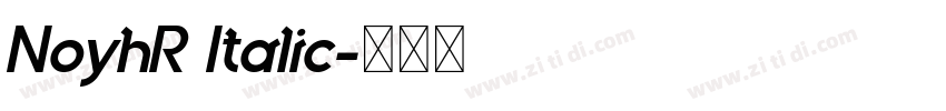 NoyhR Italic字体转换 NoyhR Italic字体转换